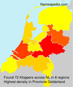 Surname Kloppers in Netherlands Surname Kloppers in Netherlands