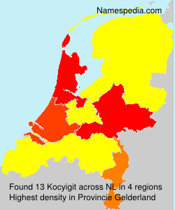Surname Kocyigit in Netherlands Surname Kocyigit in Netherlands