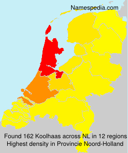 Surname Koolhaas in Netherlands Surname Koolhaas in Netherlands