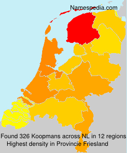 Surname Koopmans in Netherlands Surname Koopmans in Netherlands