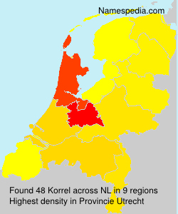 Surname Korrel in Netherlands