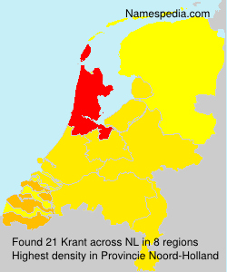 Surname Krant in Netherlands Surname Krant in Netherlands