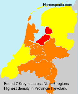 Surname Kreyns in Netherlands Surname Kreyns in Netherlands