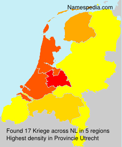 Surname Kriege in Netherlands Surname Kriege in Netherlands