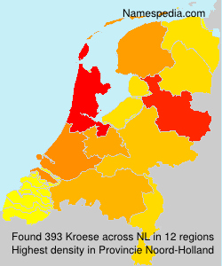 Surname Kroese in Netherlands Surname Kroese in Netherlands