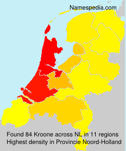 Surname Kroone in Netherlands
