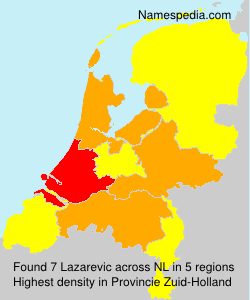 Surname Lazarevic in Netherlands