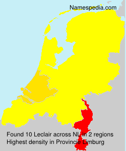 Surname Leclair in Netherlands Surname Leclair in Netherlands