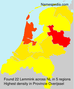 Surname Lemmink in Netherlands Surname Lemmink in Netherlands