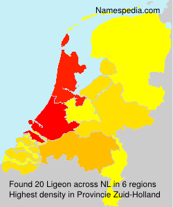 Surname Ligeon in Netherlands Surname Ligeon in Netherlands