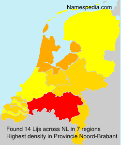 Surname Lijs in Netherlands Surname Lijs in Netherlands