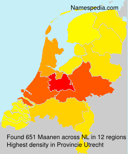 Surname Maanen in Netherlands Surname Maanen in Netherlands