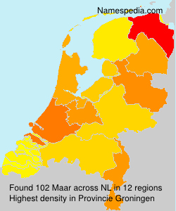 Surname Maar in Netherlands Surname Maar in Netherlands