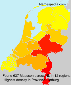 Surname Maassen in Netherlands Surname Maassen in Netherlands