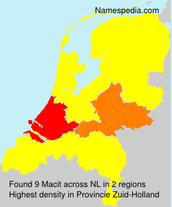 Surname Macit in Netherlands Surname Macit in Netherlands