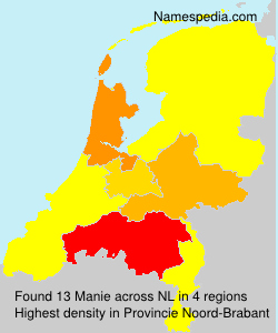 Surname Manie in Netherlands Surname Manie in Netherlands
