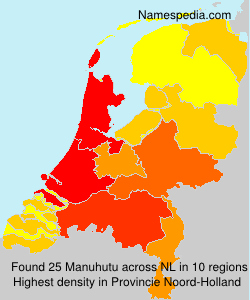 Surname Manuhutu in Netherlands Surname Manuhutu in Netherlands
