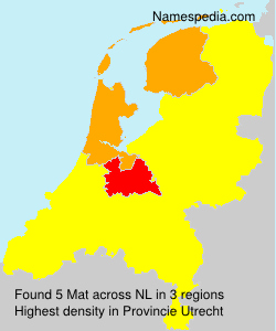 Surname Mat in Netherlands Surname Mat in Netherlands