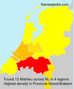 Surname Mathieu in Netherlands Surname Mathieu in Netherlands
