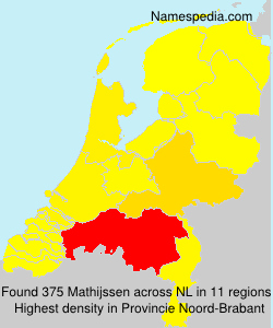 Surname Mathijssen in Netherlands Surname Mathijssen in Netherlands