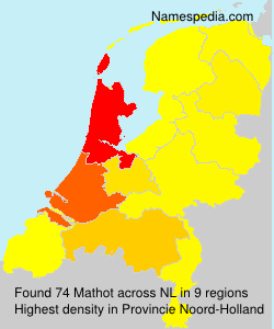 Surname Mathot in Netherlands Surname Mathot in Netherlands