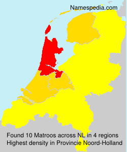 Surname Matroos in Netherlands Surname Matroos in Netherlands