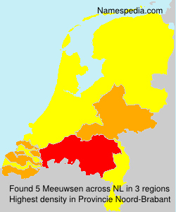 Surname Meeuwsen in Netherlands Surname Meeuwsen in Netherlands
