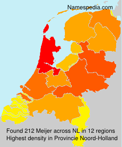 Surname Meijer in Netherlands Surname Meijer in Netherlands