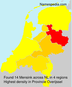 Surname Mensink in Netherlands Surname Mensink in Netherlands