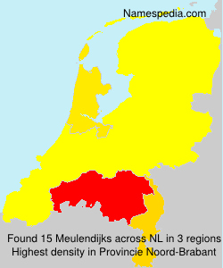 Surname Meulendijks in Netherlands Surname Meulendijks in Netherlands