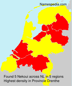 Surname Nekoui in Netherlands Surname Nekoui in Netherlands