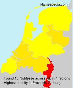 Surname Noblesse in Netherlands Surname Noblesse in Netherlands