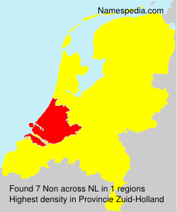 Surname Non in Netherlands Surname Non in Netherlands