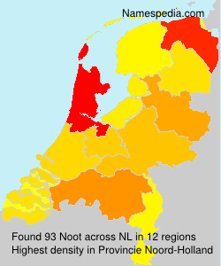 Surname Noot in Netherlands Surname Noot in Netherlands