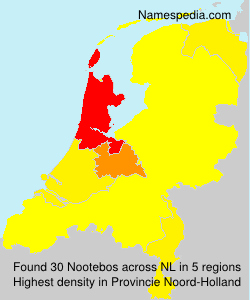 Surname Nootebos in Netherlands Surname Nootebos in Netherlands