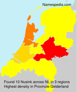 Surname Nusink in Netherlands Surname Nusink in Netherlands