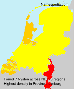 Surname Nysten in Netherlands Surname Nysten in Netherlands
