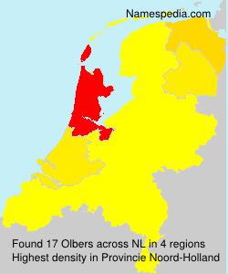 Surname Olbers in Netherlands Surname Olbers in Netherlands