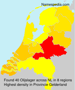 Surname Olijslager in Netherlands