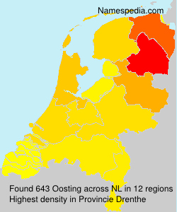 Surname Oosting in Netherlands Surname Oosting in Netherlands
