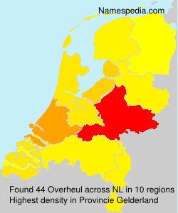 Surname Overheul in Netherlands Surname Overheul in Netherlands