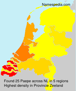Surname Paepe in Netherlands
