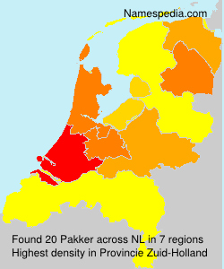 Surname Pakker in Netherlands Surname Pakker in Netherlands