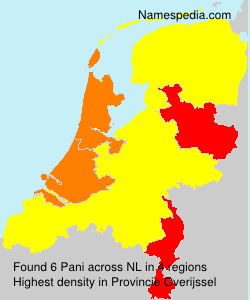 Surname Pani in Netherlands Surname Pani in Netherlands