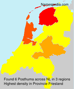 Surname Posthuma in Netherlands Surname Posthuma in Netherlands