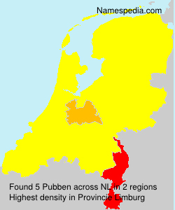 Surname Pubben in Netherlands Surname Pubben in Netherlands