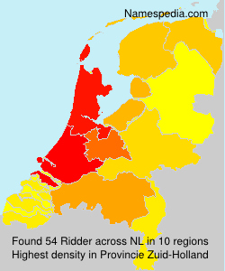 Surname Ridder in Netherlands Surname Ridder in Netherlands