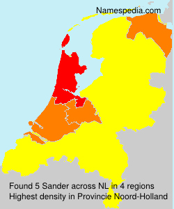 Surname Sander in Netherlands Surname Sander in Netherlands