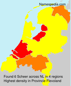 Surname Scheer in Netherlands Surname Scheer in Netherlands