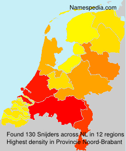 Surname Snijders in Netherlands Surname Snijders in Netherlands